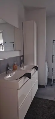 Küche/Küchenzeile in der Unterkunft Ferienwohnung Alona