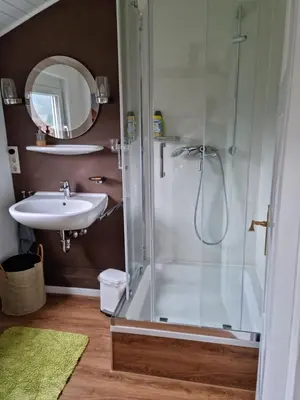Ein Badezimmer in der Unterkunft Ferienwohnung Sägemühle