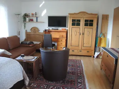 TV/Unterhaltungsangebot in der Unterkunft Apartement am Kirschbaum