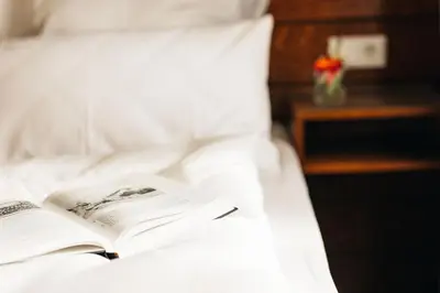 Ein Bett oder Betten in einem Zimmer der Unterkunft Amtshaus Freinsheim