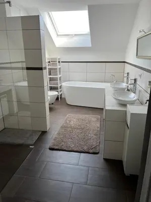 Ein Badezimmer in der Unterkunft La Casa di Gino