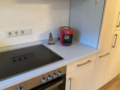 Küche/Küchenzeile in der Unterkunft Café & Hotel Knösel