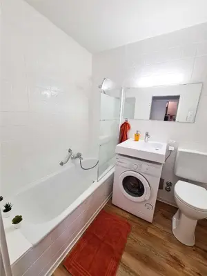 Ein Badezimmer in der Unterkunft Ferienwohnung Appartement Bad Bergzabern mit Schwimmbad und Sauna