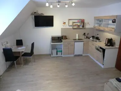 Küche/Küchenzeile in der Unterkunft A23 Apartment in Abstatt am Stadtkern