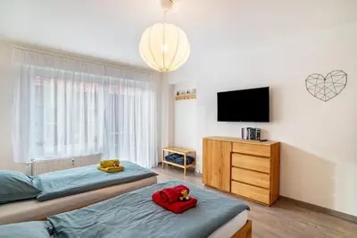 TV/Unterhaltungsangebot in der Unterkunft Ferienwohnung am Enzufer mit Wintergarten Bad Wildbad im Schwarzwald