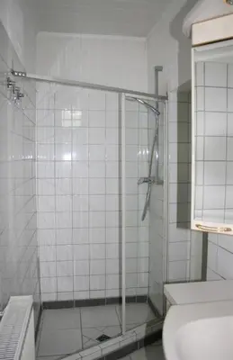 Ein Badezimmer in der Unterkunft TerasenAppartement