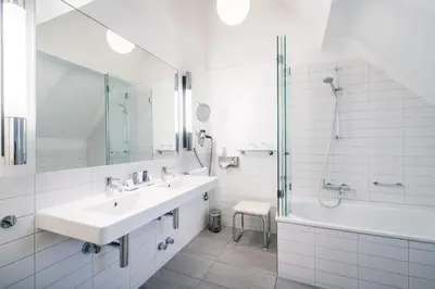 Ein Badezimmer in der Unterkunft Deidesheimer Hof