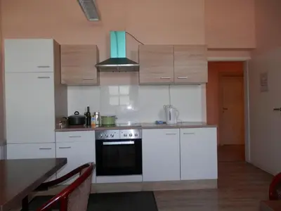 Küche/Küchenzeile in der Unterkunft Relax Hotel-Ludwigshafen