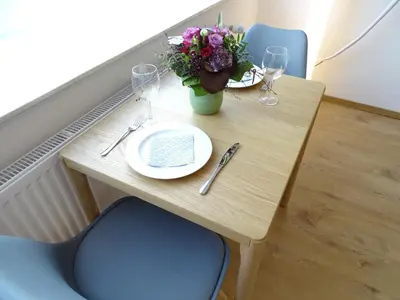 Ein Sitzbereich in der Unterkunft Rheinhessen Apartment