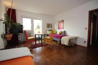 Ein Sitzbereich in der Unterkunft Loft Irma mit großer Terasse