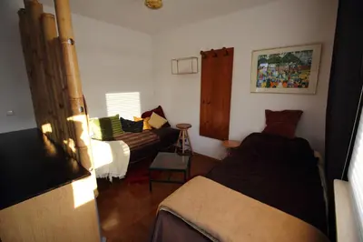 Ein Sitzbereich in der Unterkunft Loft Irma mit großer Terasse