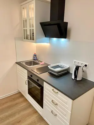 Küche/Küchenzeile in der Unterkunft Wohnung im Erdgeschoss
