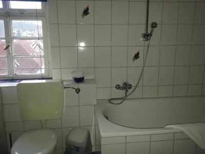 Ein Badezimmer in der Unterkunft Hotel Blaues Haus