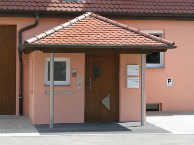 Eine Fassade oder ein Eingang zu Gästeapartments Haus Kohler