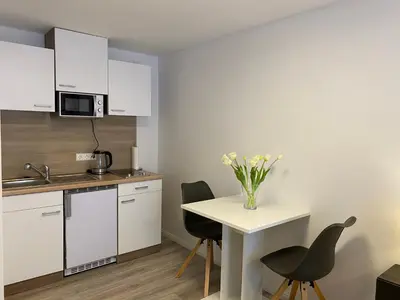 Küche/Küchenzeile in der Unterkunft Prime Host Sophie Apartments