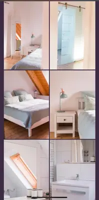 Ein Bett oder Betten in einem Zimmer der Unterkunft Grüne Pause