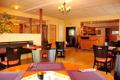 Ein Restaurant oder anderes Speiselokal in der Unterkunft Hotel Kleine Festung Germersheim