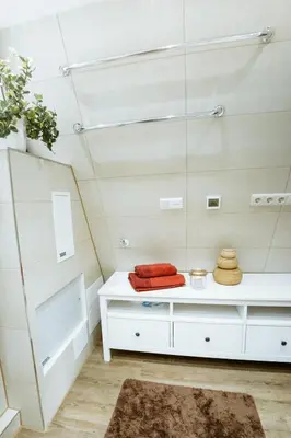 Ein Badezimmer in der Unterkunft Nurdachhaus Marie im Nordschwarzwald