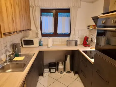 Küche/Küchenzeile in der Unterkunft Gemütliche Unterkunft für Handwerker und Monteure