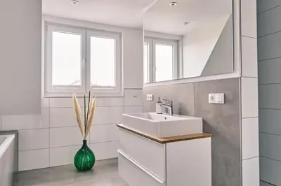 Ein Badezimmer in der Unterkunft Hotel 'Zum Augarten'