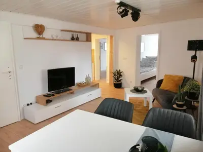 TV/Unterhaltungsangebot in der Unterkunft Ferienwohnung Benz