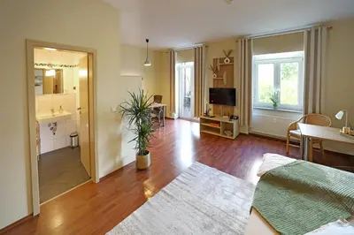 TV/Unterhaltungsangebot in der Unterkunft Boardinghouse am Rosensee