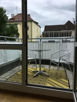 Ein Balkon oder eine Terrasse in der Unterkunft Ferienwohnung-Ludwigsburg-City
