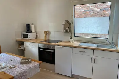 Küche/Küchenzeile in der Unterkunft Ferienhaus Bärbelstein / Wohnung Bärbelstein