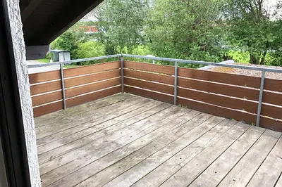 Ein Balkon oder eine Terrasse in der Unterkunft 4 Zimmer Ferienwohnung Egelsbach