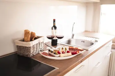 Essen in der Ferienwohnung oder in der Nähe
