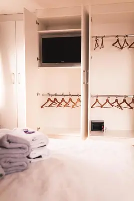 Ein Bett oder Betten in einem Zimmer der Unterkunft Pfälzer Herzel