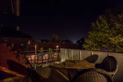 Ein Balkon oder eine Terrasse in der Unterkunft Farmerhaus-Lodge