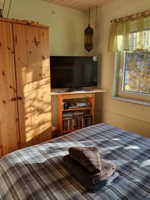 Ein Bett oder Betten in einem Zimmer der Unterkunft Luxus Ferienwohnung