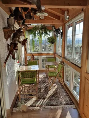 Ein Sitzbereich in der Unterkunft Luxus Ferienwohnung