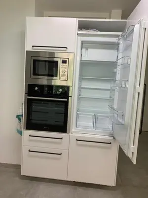 Küche/Küchenzeile in der Unterkunft Firmen & Ferienwohnung Brecht 2