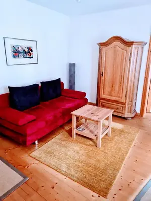 Ein Sitzbereich in der Unterkunft Ambiente Ferienwohnungen