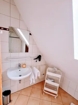 Ein Badezimmer in der Unterkunft Ambiente Ferienwohnungen