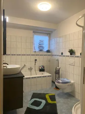 Ein Badezimmer in der Unterkunft Ferienwohnung Nuß