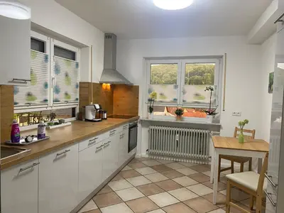 Küche/Küchenzeile in der Unterkunft Ferienwohnung Nuß