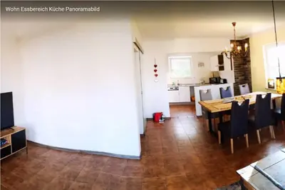 Küche/Küchenzeile in der Unterkunft Birkenblick - Ferienwohnung Owwe