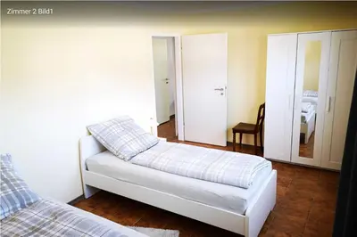 Ein Sitzbereich in der Unterkunft Birkenblick - Ferienwohnung Owwe