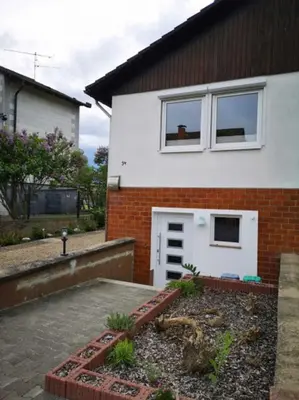 Ein Garten an der Unterkunft Birkenblick - Ferienwohnung Owwe