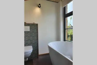 Ein Badezimmer in der Unterkunft Tiny Loft (Haus) im Südhessischen Ried