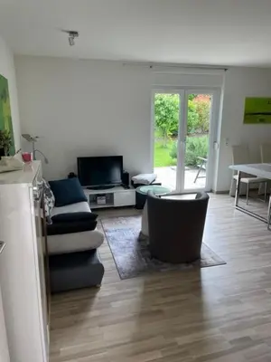 Ein Sitzbereich in der Unterkunft Ludwigshöhe EG