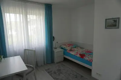 Ein Bett oder Betten in einem Zimmer der Unterkunft Ferienwohnung Lieblingsplatz