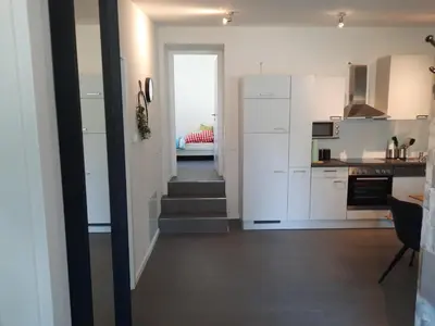 Küche/Küchenzeile in der Unterkunft Ferienhaus auf dem Lusitanohof Jäger
