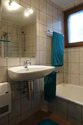 Ein Badezimmer in der Unterkunft Ferienwohnung grüne Oase