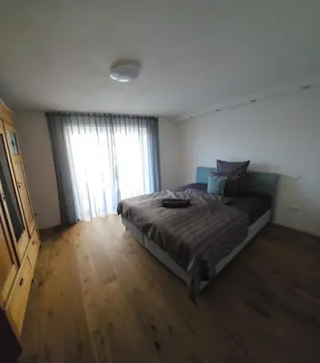 Ein Bett oder Betten in einem Zimmer der Unterkunft Modernes Apartment