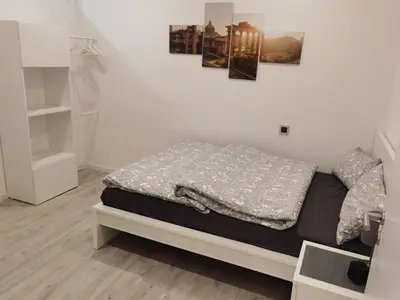 Ein Bett oder Betten in einem Zimmer der Unterkunft Main Appartement-Haus - 97896 Freudenberg