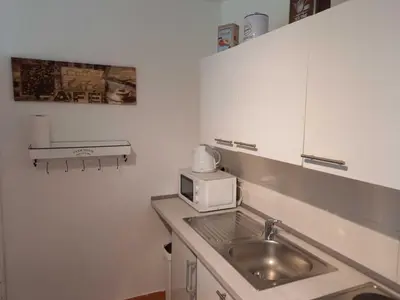 Küche/Küchenzeile in der Unterkunft Muemling Apartment 2